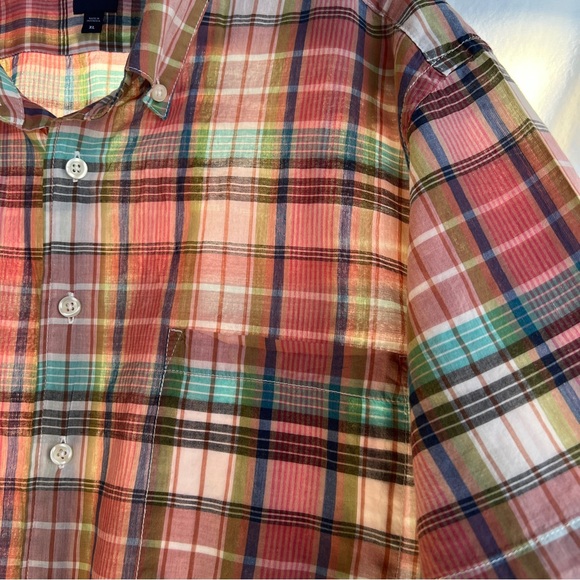 GAP Short Sleeve Shirt VTG Cotton Plaid Size XL - Picture 6 of 11